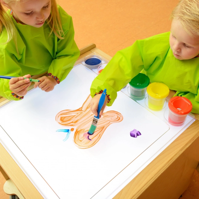 Masterkidz ramă senzorială cu panou LED și tăviță de pictat transparentă