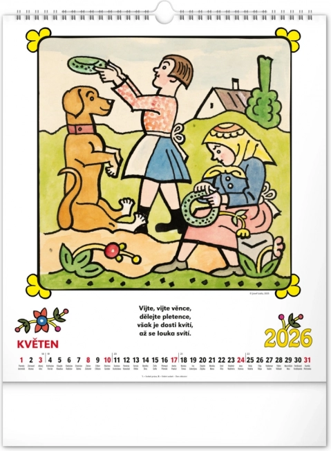Calendar de perete Josef Lada - Rime 2026