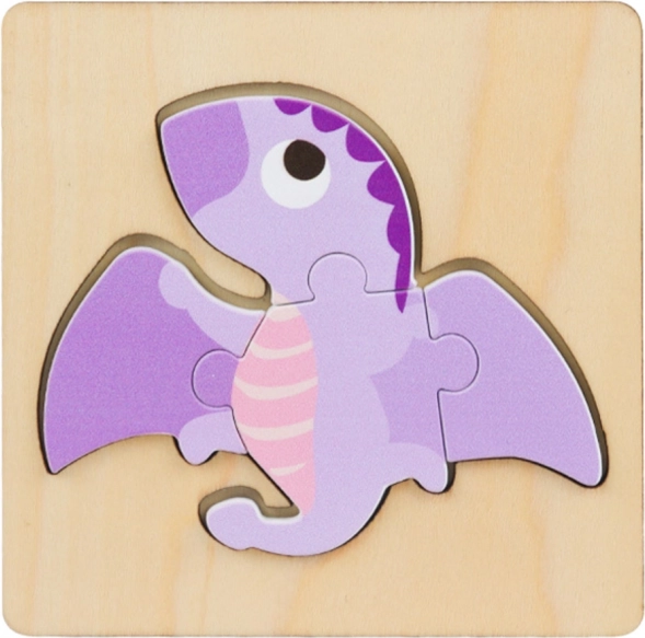 Puzzle din lemn Dinosauri 11 x 11 cm