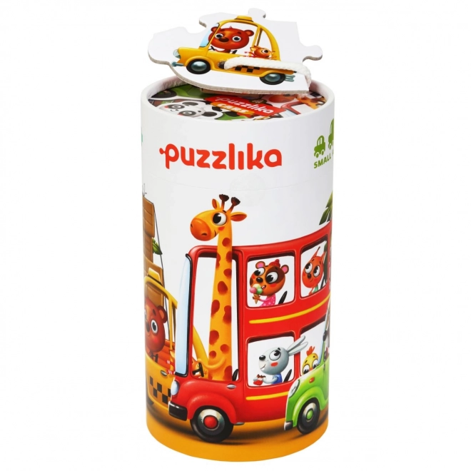 Puzzle creativ Auta 5 în 1 pentru copii