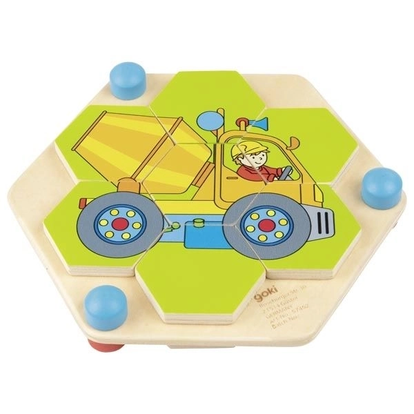 Puzzle hexagonale vehicule de la Goki