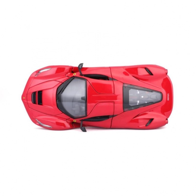 Mașinuță metalică Ferrari LaFerrari roșie Bburago la scară 1:18