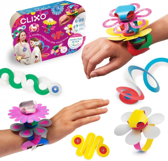 Pachet Clixo Bijuterii Set creativ de piese pentru realizarea bijuteriilor - 28 buc