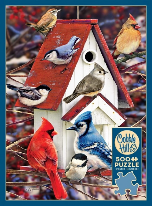 Puzzle căsuță de iarnă 500 piese