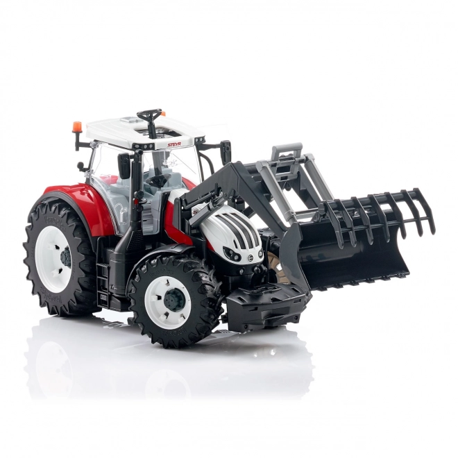 Tractor cu încărcător frontal Bruder Steyr 6300 Terrus CVT