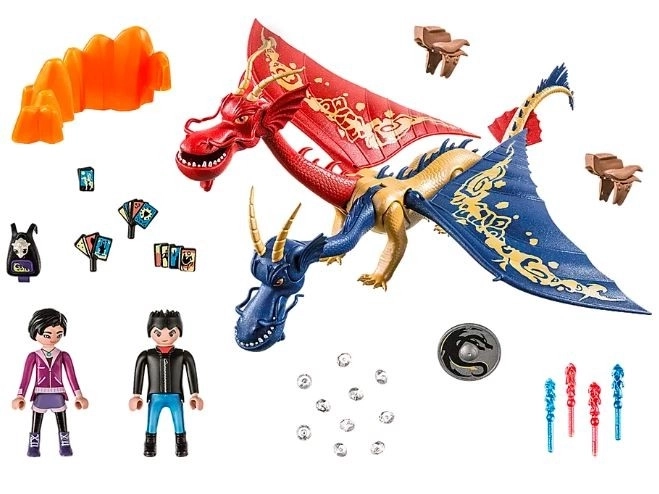 Set figurine Dragons: The Nine Realms - Wu & Wei și Jun