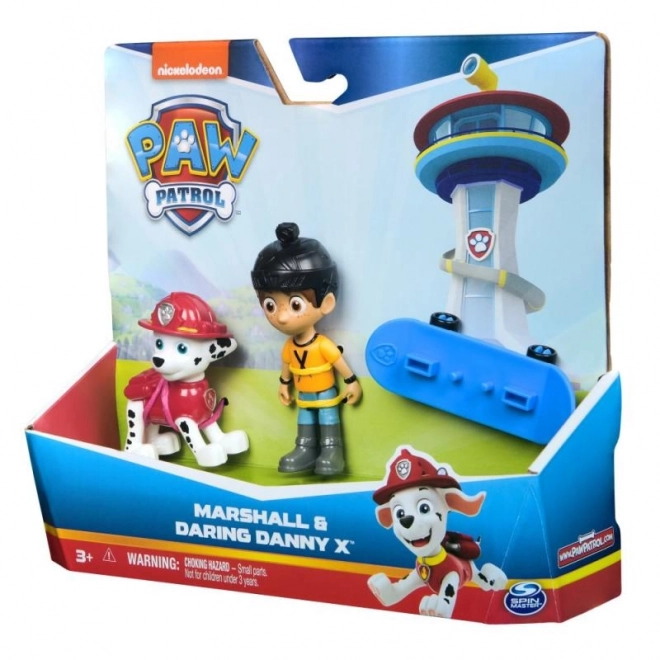 set figurine marshall și danny x din patrula cățelușilor