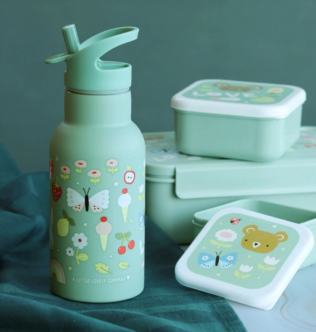 A Little Lovely Company Sticlă de băut din oțel inoxidabil 500 ml – Bucurie