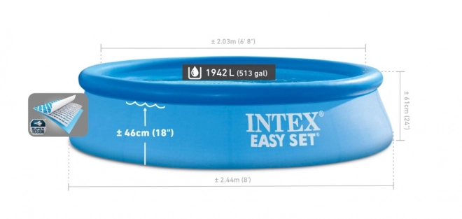 Piscina gonflabilă Intex Easy Set 244x61 cm