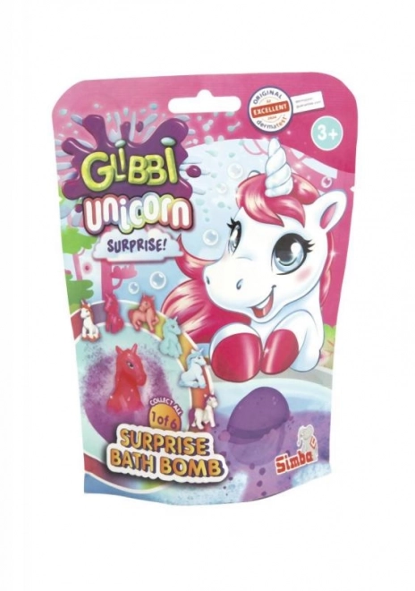 Bomba de baie Glibbi Unicorn cu surpriză