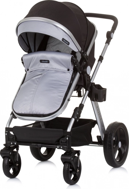 CHIPOLINO Cărucior combinat HAVANA 2in1 Obsidian – Argint
