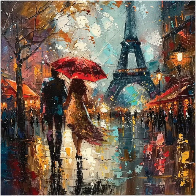 Puzzle pătrat Dragoste la Paris 1024 piese