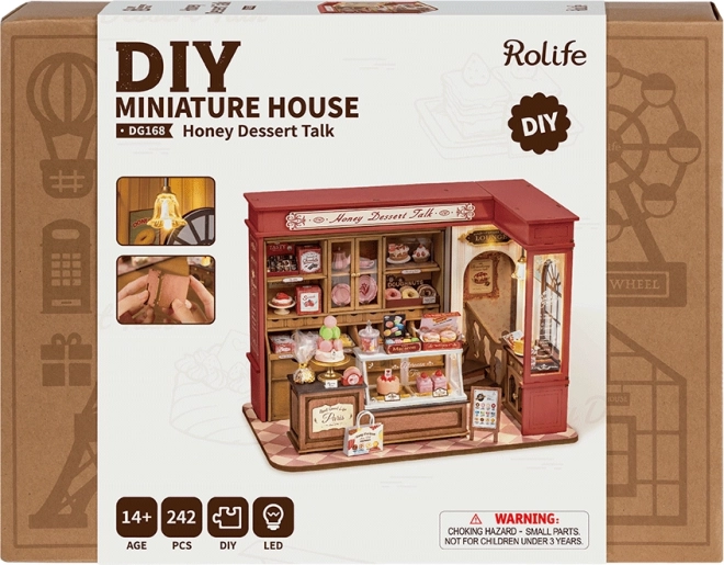 Rolife DIY 3D puzzle din lemn Cofetărie