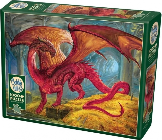 Puzzle Comoară dragon roșu 1000 de piese