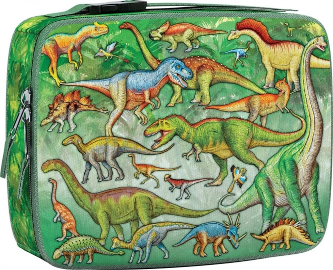 Puzzle Eurographics Dinosauri în cutie termoizolantă 100 piese