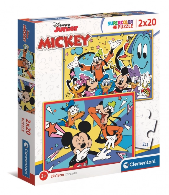 Puzzle Mickey se distrează cu prietenii 2x20 Clementoni