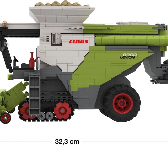Set de construcție Brixies Plus Claas Lexion 8900 Terra Trac cu remorcă