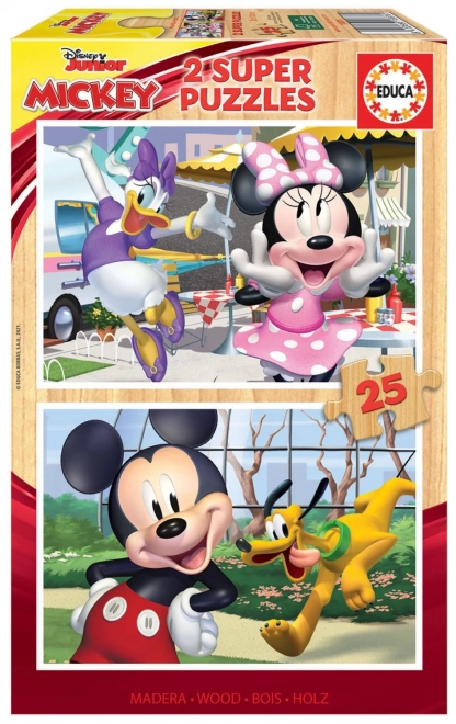 Puzzle din lemn Mickey și prietenii