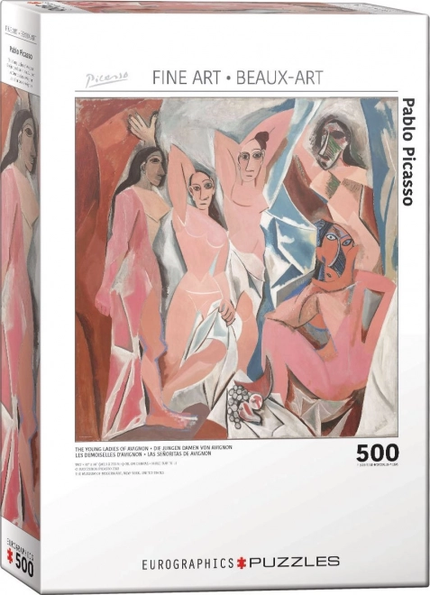 EUROGRAPHICS Puzzle pătrat Avignon 500 de piese