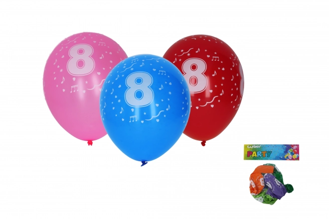 Balon de petrecere, set 5, cu numărul 8