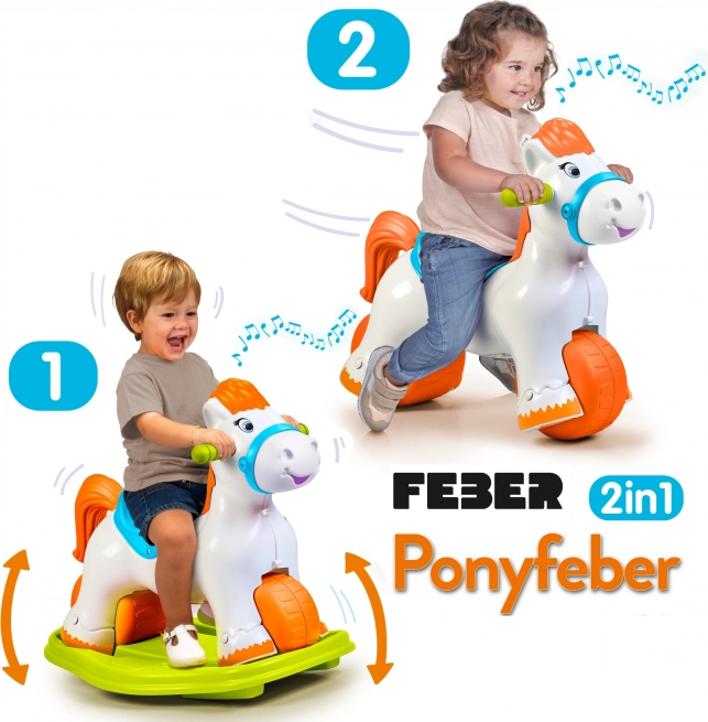 Unicorn interactiv leagăn 2v1 vehicul de la FEBER
