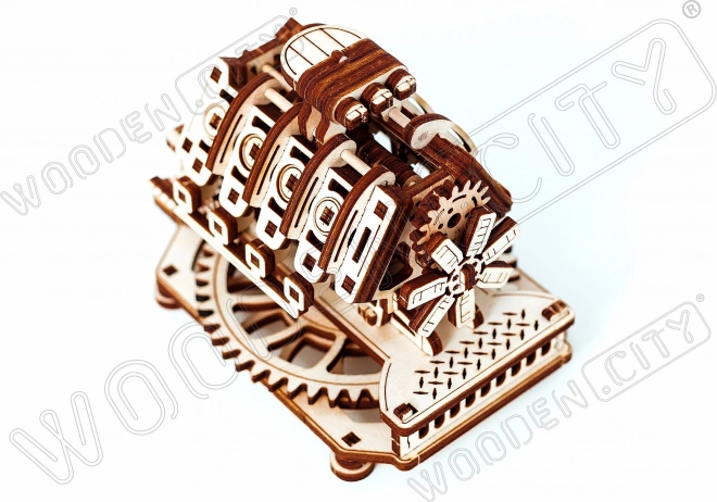 Puzzle 3D motor V8 WOODEN CITY