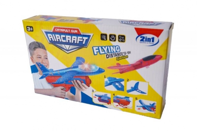 Avion din spumă cu lansator