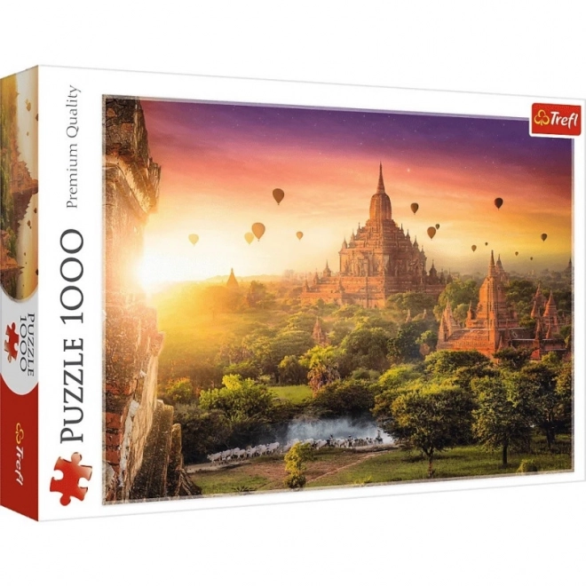 Puzzle Templul Antic Birmanie de 1000 Piese