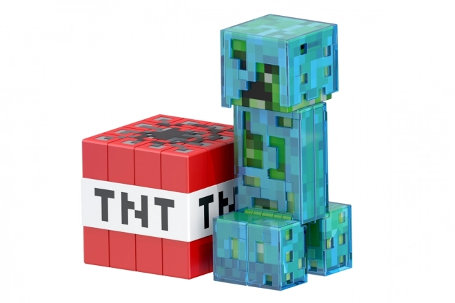 Figurină de colecție Minecraft Diamant Nivel - Creeper