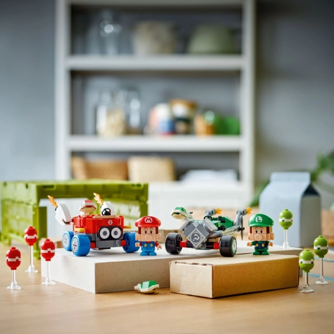 Klocki Lego Super Mario - Mario Kart: Baby Mario vs Baby Luigi