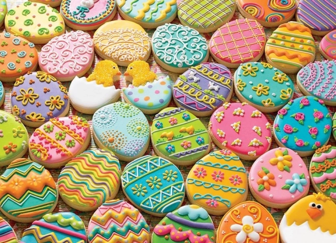 Puzzle COBBLE HILL cu prăjituri de Paște, 500 piese