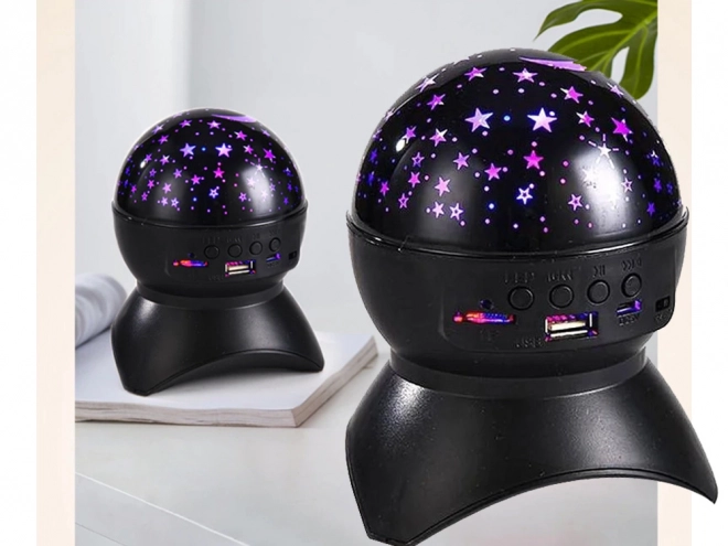 Proiector LED de noapte cu difuzor Bluetooth