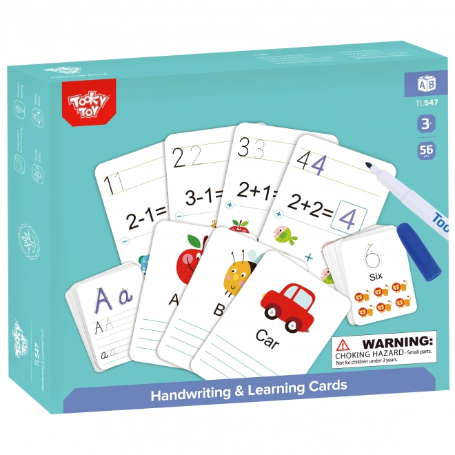 Karte educaționale Tooky Toy pentru învățarea scrisului