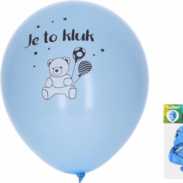 Baloane gonflabile 30 cm – E băiat (set 5 buc)