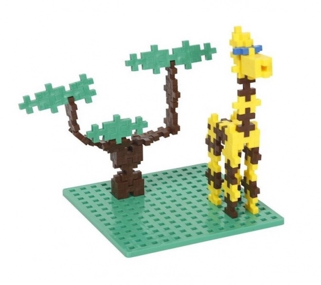 Set de Constructii PlusPlus Mini Mix 600 Elemente cu Plăci (Basic/Neon)
