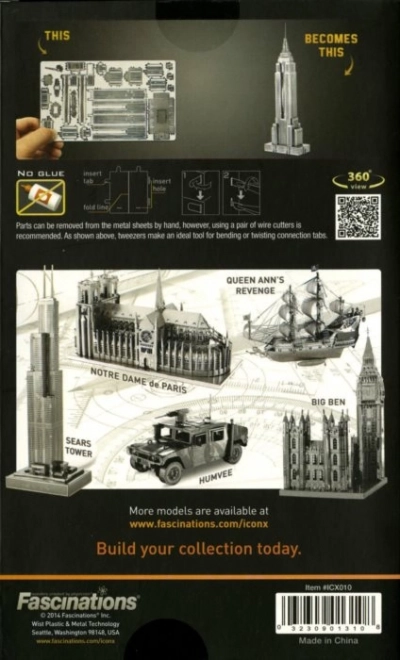 Puzzle metalic 3D Empire State Building