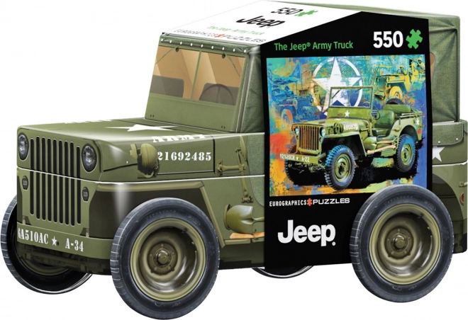 Puzzle metalic Jeep militar 550 piese