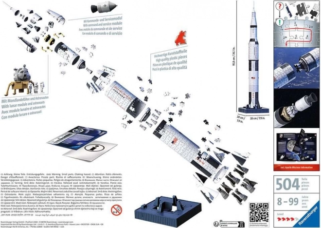 rachetă spațială Saturn V 432 piese