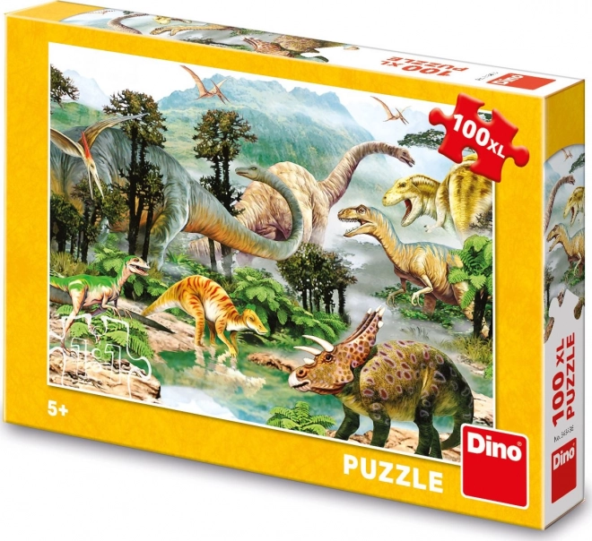 Puzzle dinozauri 100 piese