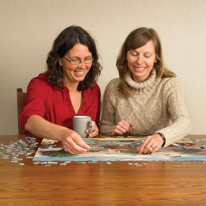 Puzzle Cabana Surferului 1000 bucăți de la Cobble Hill