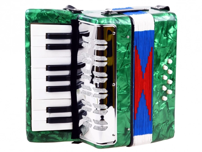 Mare acordeon muzical pentru copii Harmonia – Verde