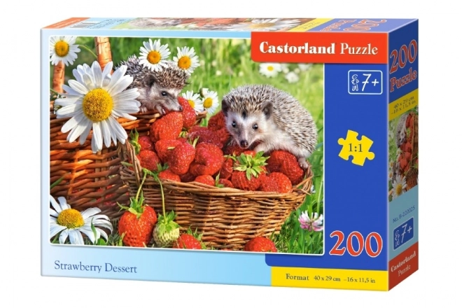 Puzzle cu 200 de piese desert cu căpșuni