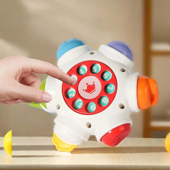 Woopie Cosmică Rachetă Cub Activ - Cub Educațional Senzorial 18m+