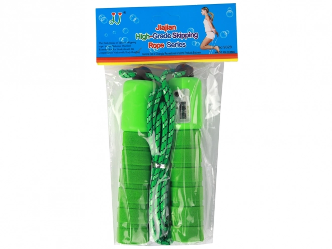 Sfoară de sărit verde cu contor 275 cm pentru fitness