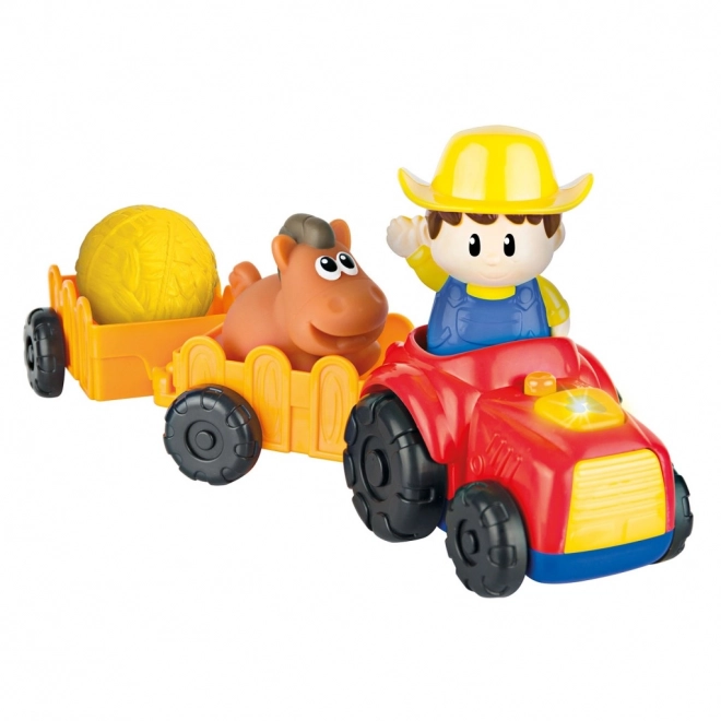 Tractor cu remorcă și sunete