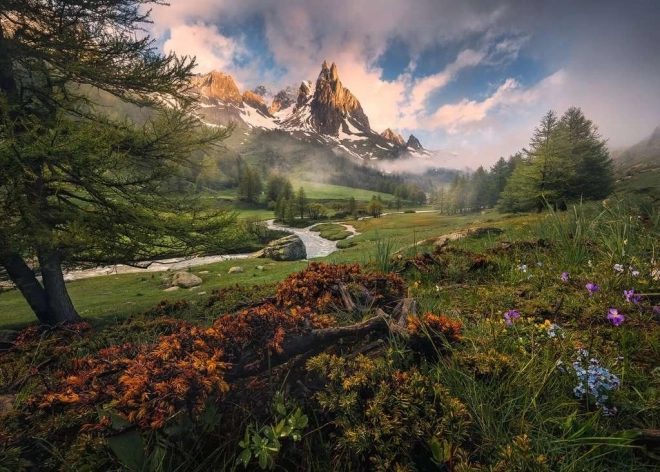 Puzzle Valea Clarée Alpi 1000 piese