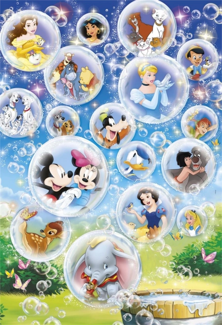 Puzzle Maxi 24 piese - Clasici Disney în baloane de săpun