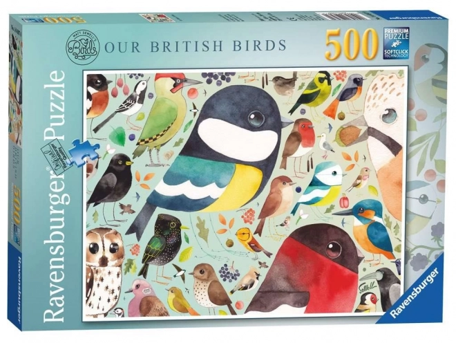 Puzzle Ravensburger British Birds 500 piese