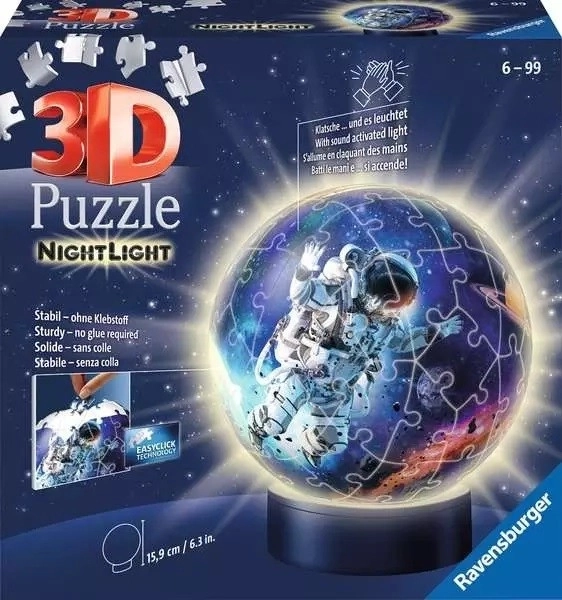 Puzzle 3D Sferă luminoasă Astronaut