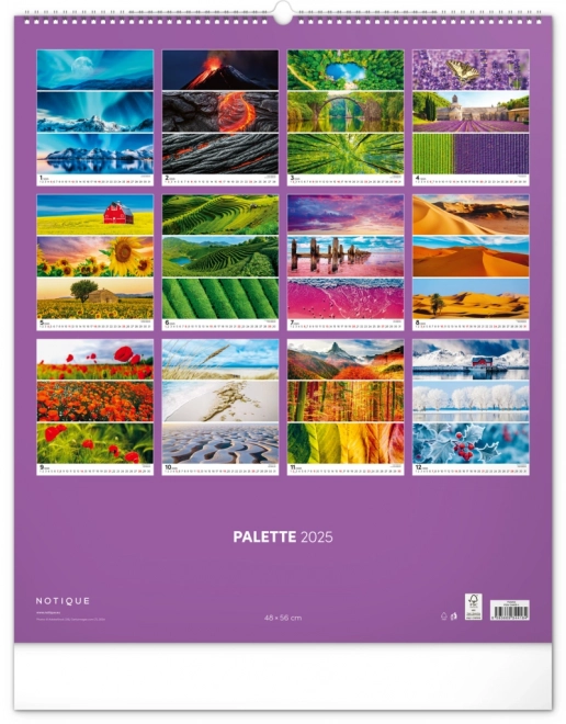 Calendar de perete Paleta 2025